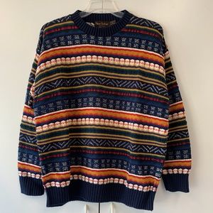 Vintage New Yorker Men’s Multicolor Cotton Sweater - sz L